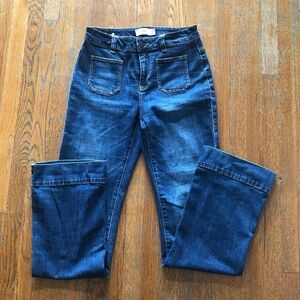 Classic Flared Blue Denim Women's Jeans